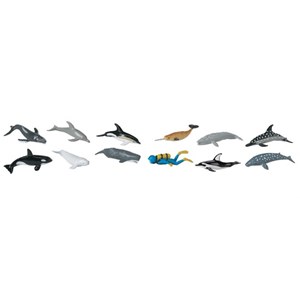 Figurines baleines et dauphins